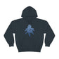 a Blue Dream Cannabis hoodie with a blue flower on it.