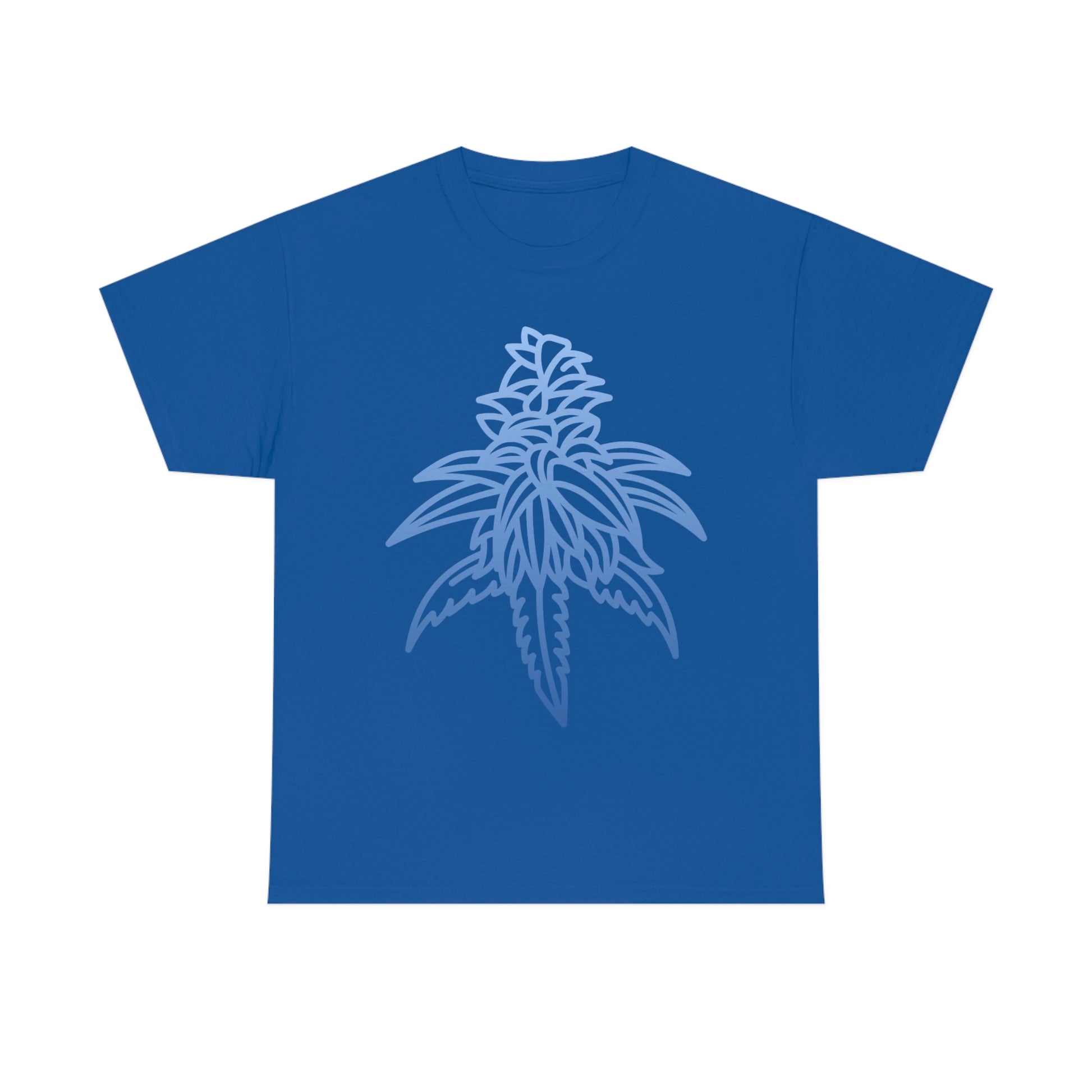 A Blue Dream Cannabis Tee with a leaf on it.