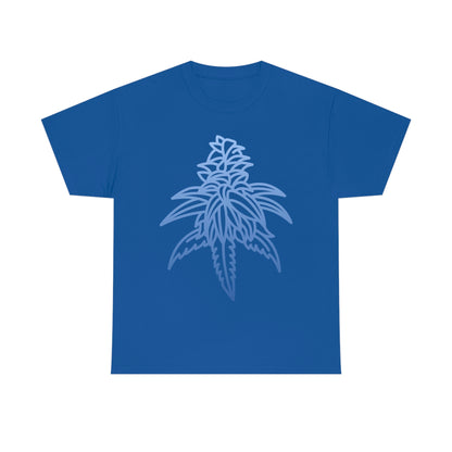 A Blue Dream Cannabis Tee with a leaf on it.