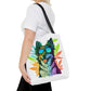 A woman shines while on a walk with the new Cool Border Collie With Shades and Weed Tote Bag