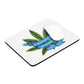 a Cannabis Saved My Life Mouse Pad with a marijuana leaf on it.