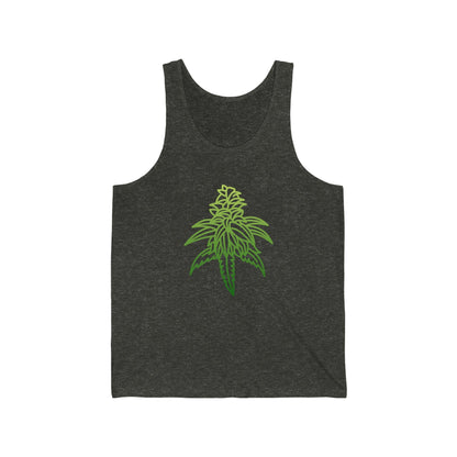 Grey Sour Diesel Cannabis Jersey Tank Top