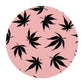 a Pink Marijuana Leaves Mouse Pad