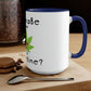 a CannaBe Your Valentine Cannabis Mug with the words can i get some cbd?.