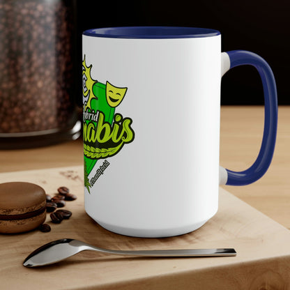 a Team Hybrid Cannabis Mug with the word cbd on it.