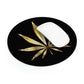 Gold Marijuana Leaf Mouse Pad
