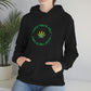 A woman wearing a good vibes only weed hoodies from the women's collection