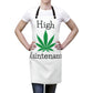 A lady wearing the High Maintenance Weed Chef's Apron