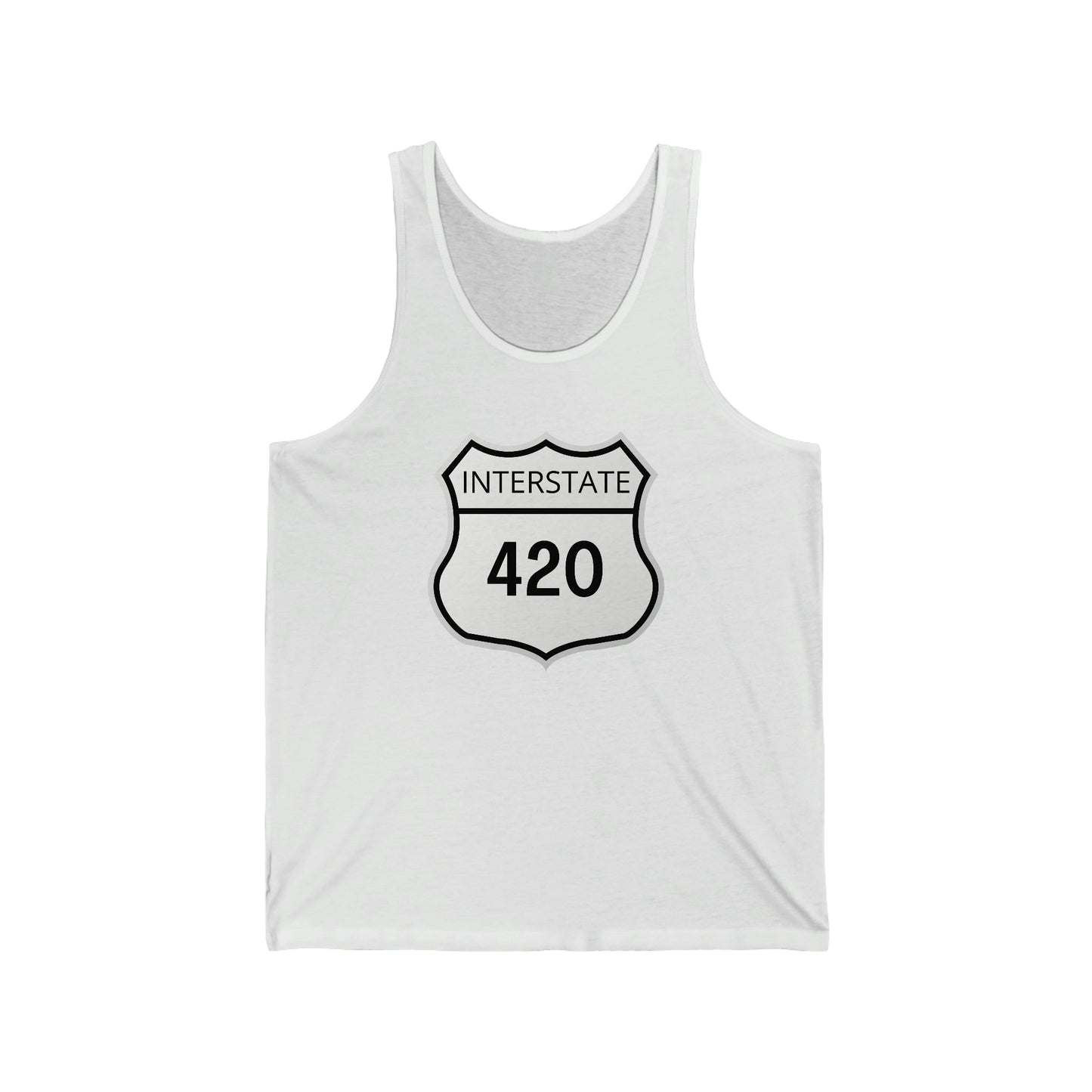 Interstate 420 Weed Jersey Tank Top unisex tank top.