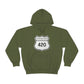 A forest green, Interstate 420 weed hoodie