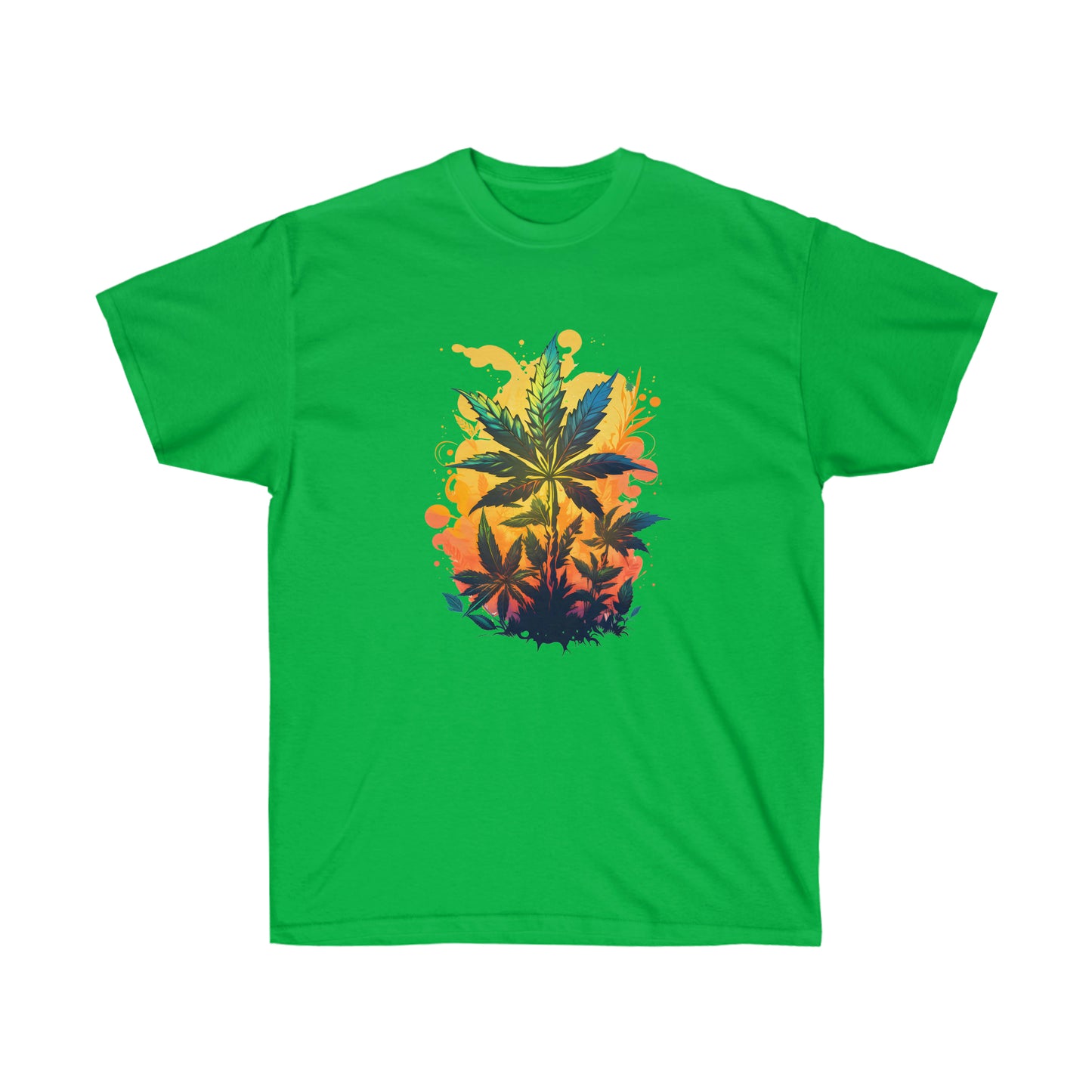 An Irish green, warm paradise cannabis t-shirt