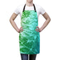 A man with his hands on his hips is seen wearing a Marijuana Branded Leaf Chef Apron