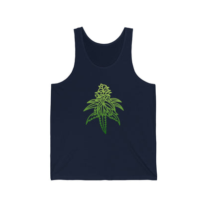 Navy Blue Sour Diesel Cannabis Jersey Tank Top