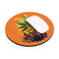 Cannabis Warm Paradise Mouse Pad with cool white wireless mouse to give an awesome finish to show the mouse pad in use.