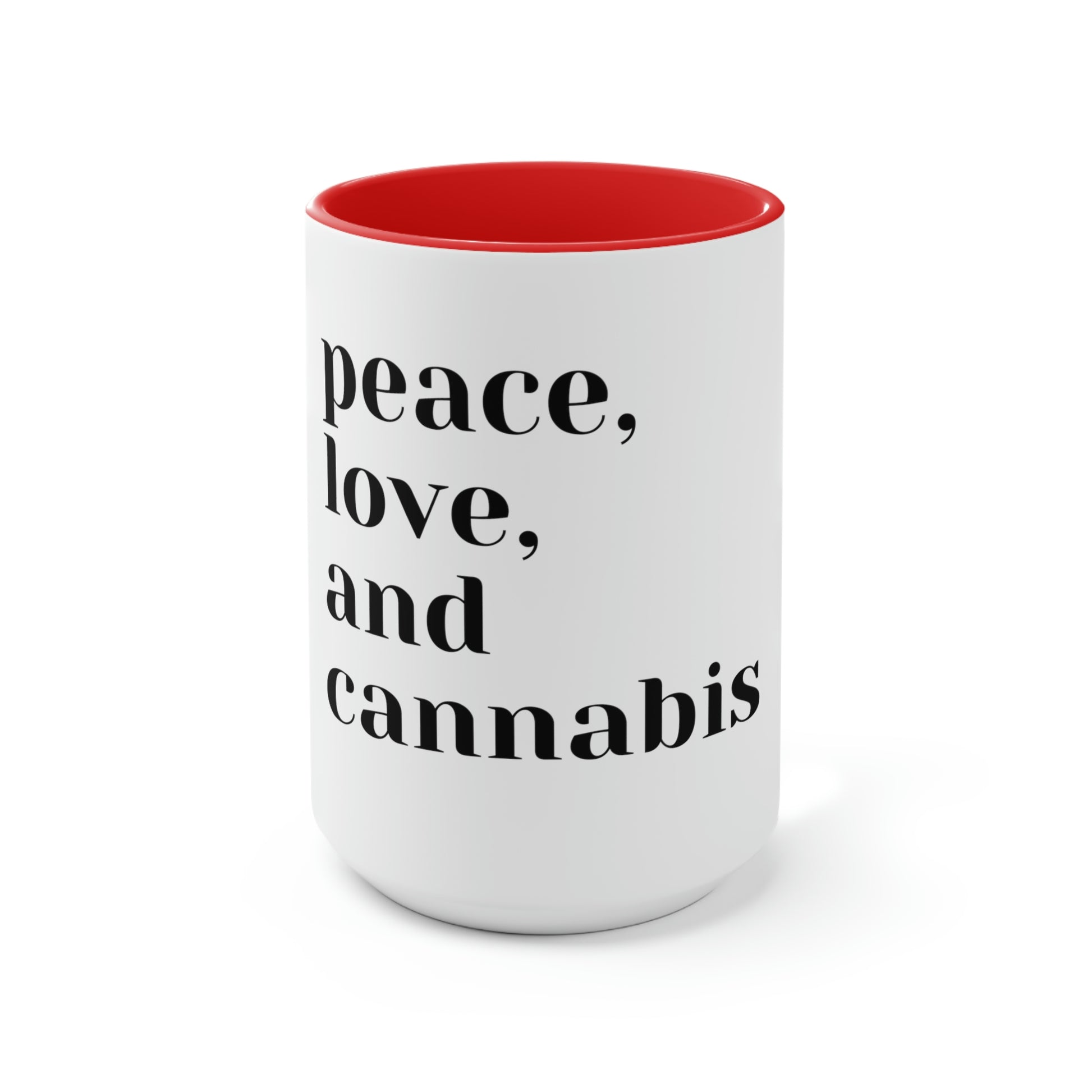Peace, Love and Cannabis Mug