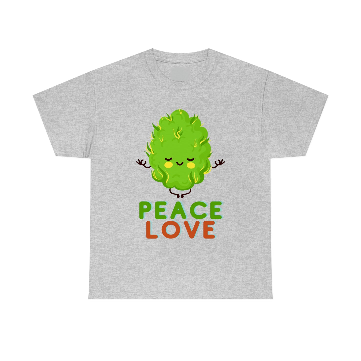 a Peace and Love Tee with a cartoon character.