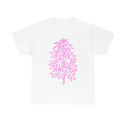 a Pink Cannabis Flowers Tee.