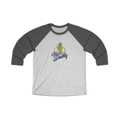 "Plant Daddy" Female Plant - Tri-Blend 3/4 Raglan T Shirt - The Cannabis Community