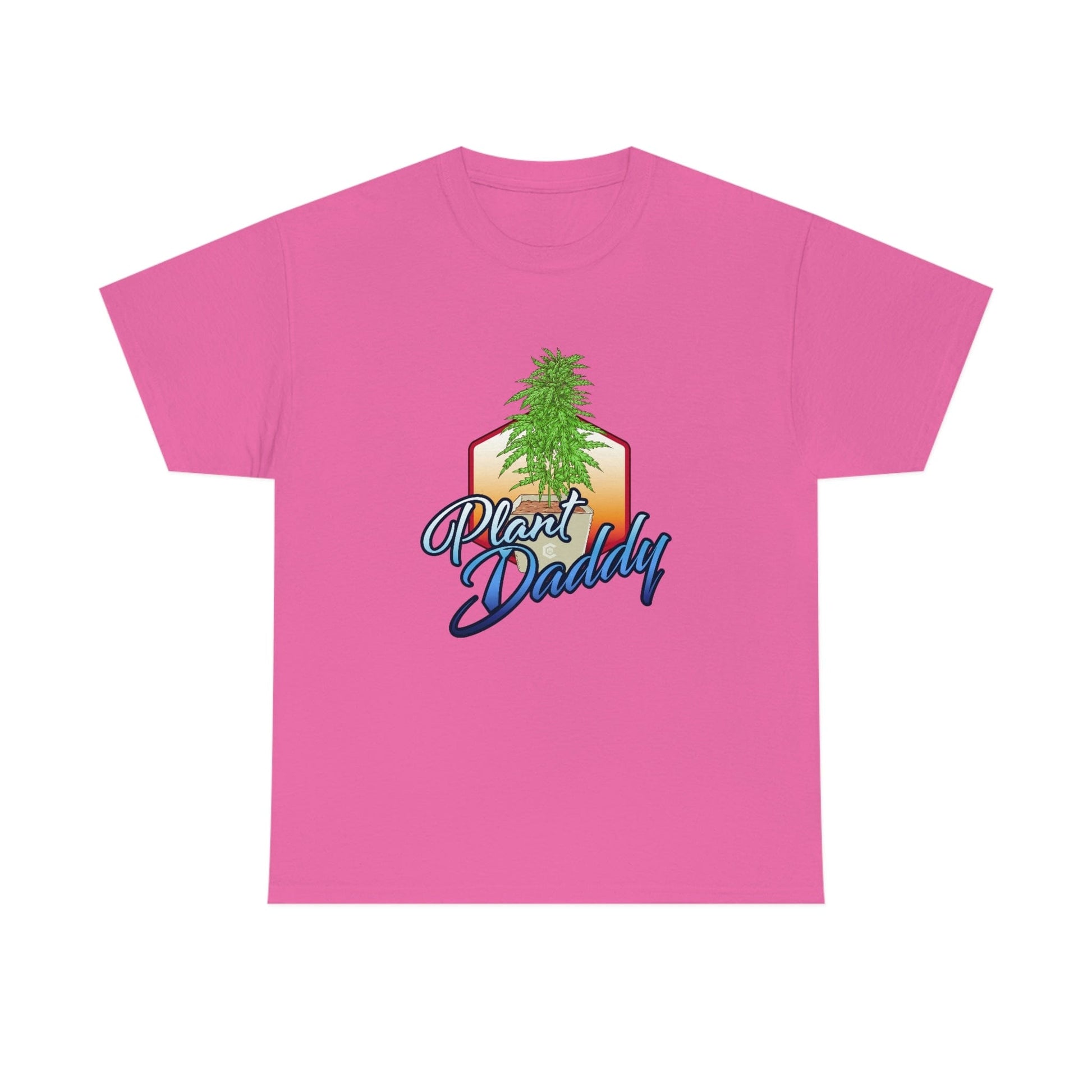 a pink Plant Daddy Cannabis Plant T-Shirt.