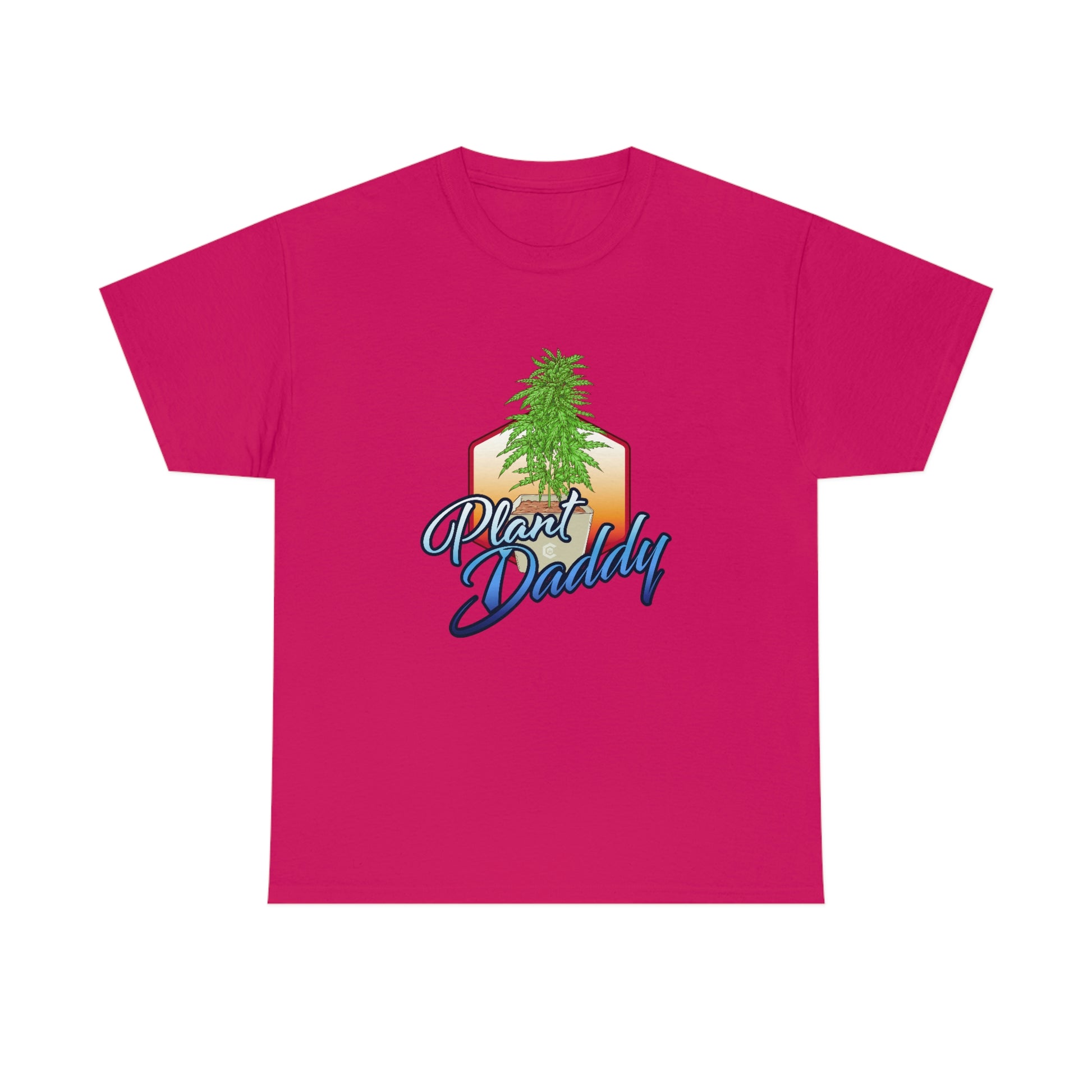 a pink Plant Daddy Cannabis Plant T-Shirt.