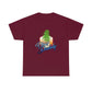 a maroon t - shirt with a Plant Daddy Cannabis Plant T-Shirt on it.