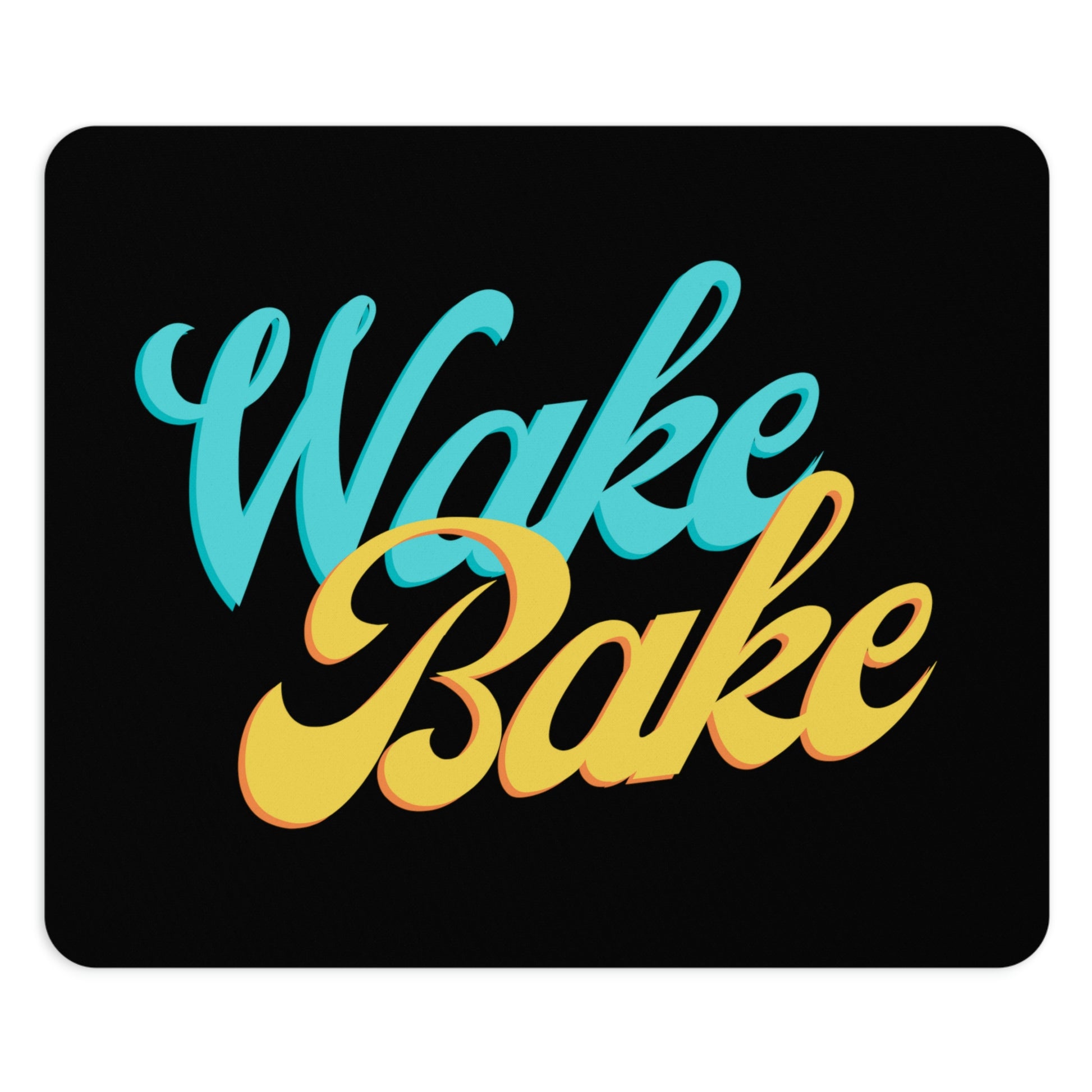 wake and bake rectangular mouse pad