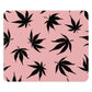 A Pink Marijuana Leaves Mouse Pad.