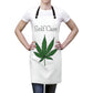 Woman wearing the Self Care Pot Leaf Chef's Apron 