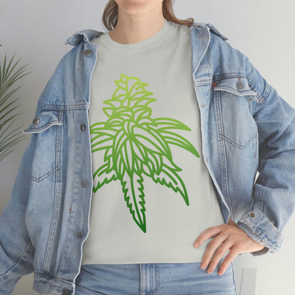 a woman wearing a Sour Diesel Cannabis Tee.