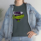 a woman wearing jeans and a Team Indica Cannabis T-Shirt with the words i love cannabis.