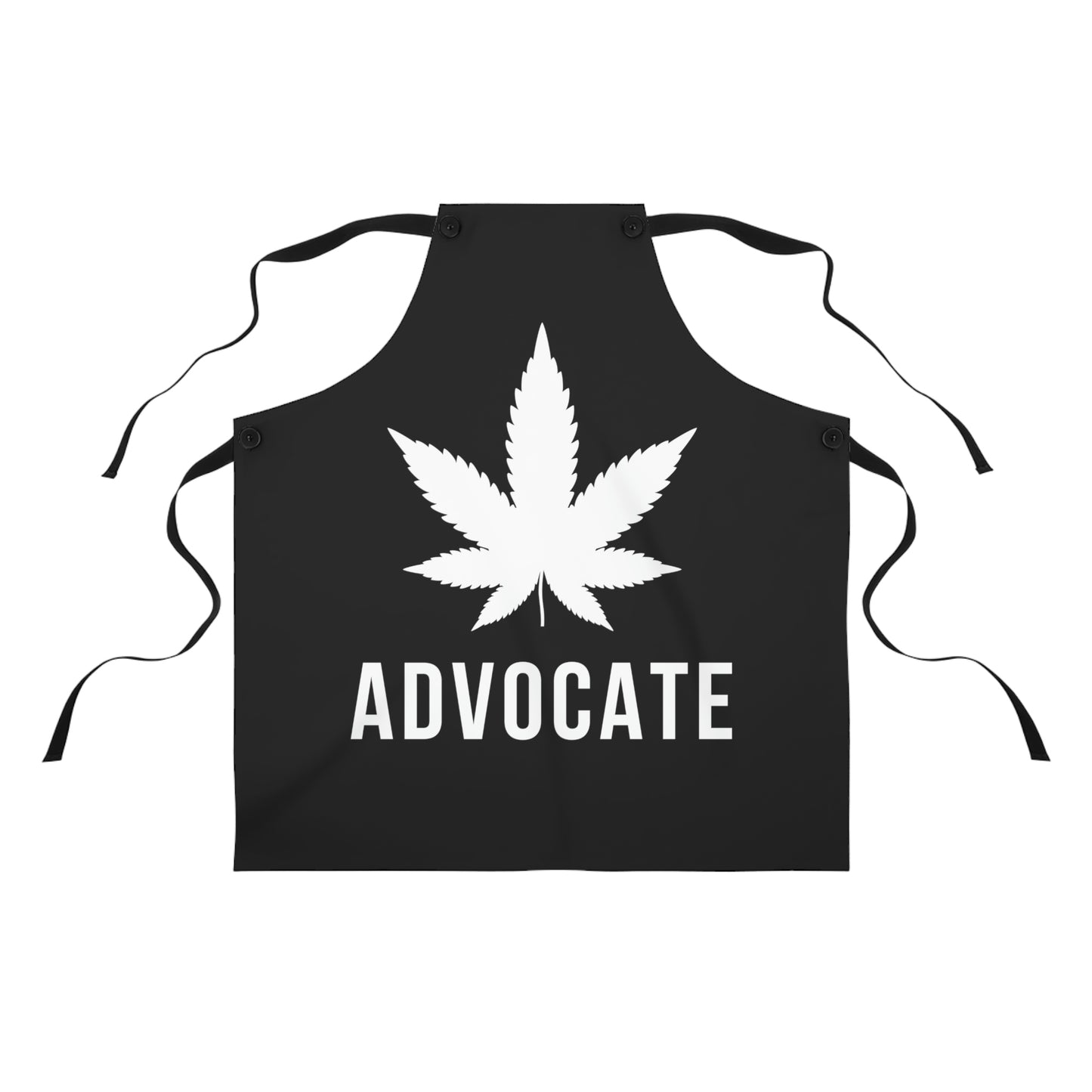 Black and white Cannabis Advocate Pot Leaf | Apron