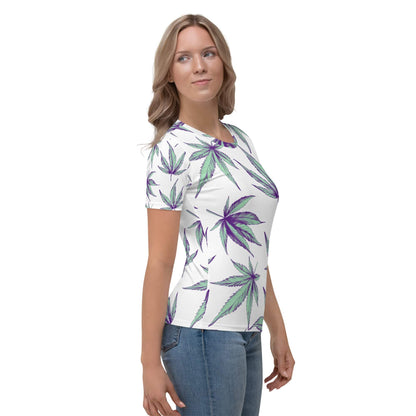 Women's Cannabis Minty Leaf T-shirt - The Cannabis Community