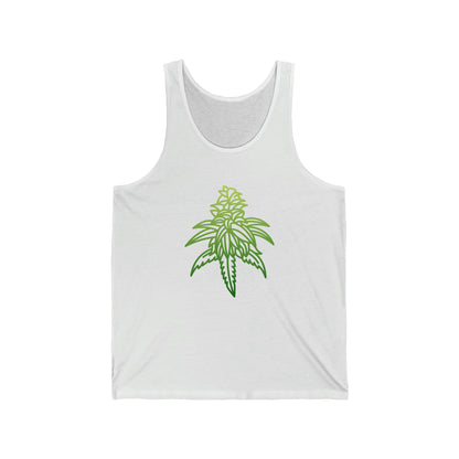 White Sour Diesel Cannabis Jersey Tank Top