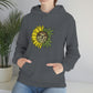 a woman wearing a You Are My Sunshine Cannabis Sweatshirt